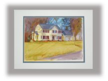 matted house portrait